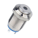 IP65 12V 12mm Waterproof LED Panel Warning Indicator Light Lamp~Blue Lights