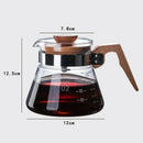 600Ml Glass Coffee Pots Decanter Carafe High Borosilicate Glass Hand Coffee