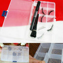 15 Detachable Clear Plastic Divided Storage Box Rhinestone  Nail Art Tips