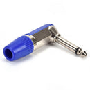 Rean 6.35mm 1/4 inch Right Angle Stereo Jack Solder Terminal for Audio Cable Kw