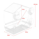 Acrylic Bird Seed Container Feeder For Birds Cage Weatherproof Birding