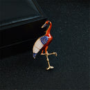 Red-Crowned Crane Brooch Pins Brooches Upscale Corsage Brooch Jewelry Women BX