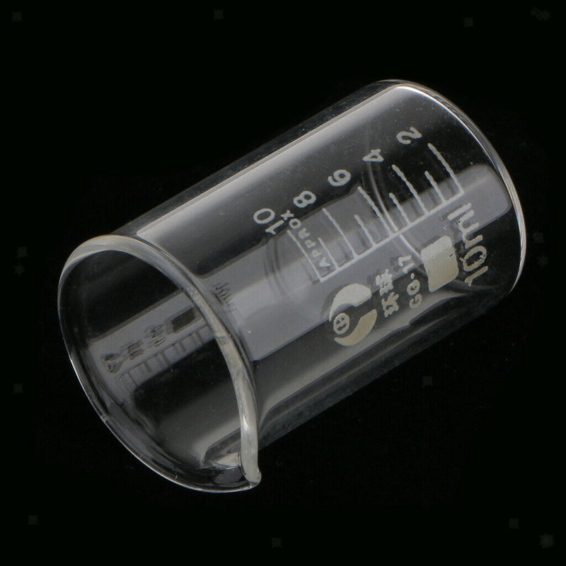 10ml Laboratory Borosilicate Glass Beaker Measuring Cup Lab Glassware