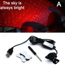 LED Car Atmosphere Lamp USB Interior Ambient Star Light Starry Sky Projector