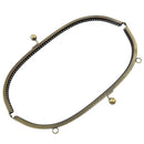 1PC Metal Purse Bag Frame Kiss Clasp Lock Bronze Tone 28.5cm x11.5cm