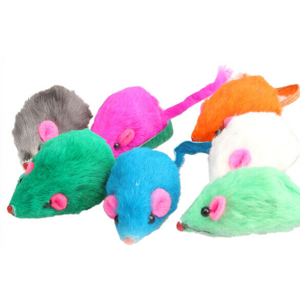 Fashion New Lovely Bright Coloured Little Funny Cute Mouse Toys For Pets