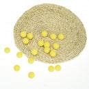 10pc Yellow Light Indoor Training Aid Practice Golf Sports Elastic PU Foam Ball