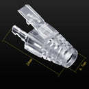 100Pcs cat6 rj45 Ethernet connector cover PC claw cable protection sleeve BX