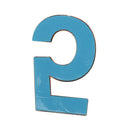 2x Copper Plastic Door Number Plaque Sign for Home Hotel Office Building 2,5