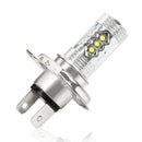 2 X H4 80W LED Work Light Bar Spot Beam SUV Driving Fog Lamp 6000K White Bulb
