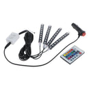 4 Piece 9 LED Car Auto Strip Light Decorative Lamps Interior 7 Light
