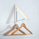 Cloth Hanger Laundry Drying Closet Rack Wall Folding Ho L8B4 Storage D3R2