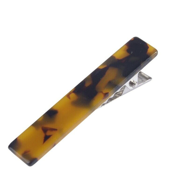 1 Set 8 Pcs New Women Elegant Acetate Leopard Print Long Barrette Hair Clip