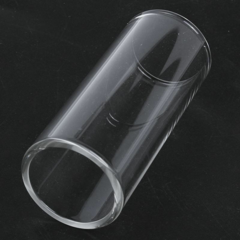 2 Pieces Glass Slide and Metal Slide for Guitar, Bass, Medium (6 cm)