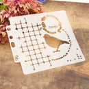 Flower Spray Mold DIY Scrapbook Stencils Cake Coffee Decor Kitchen Bakery