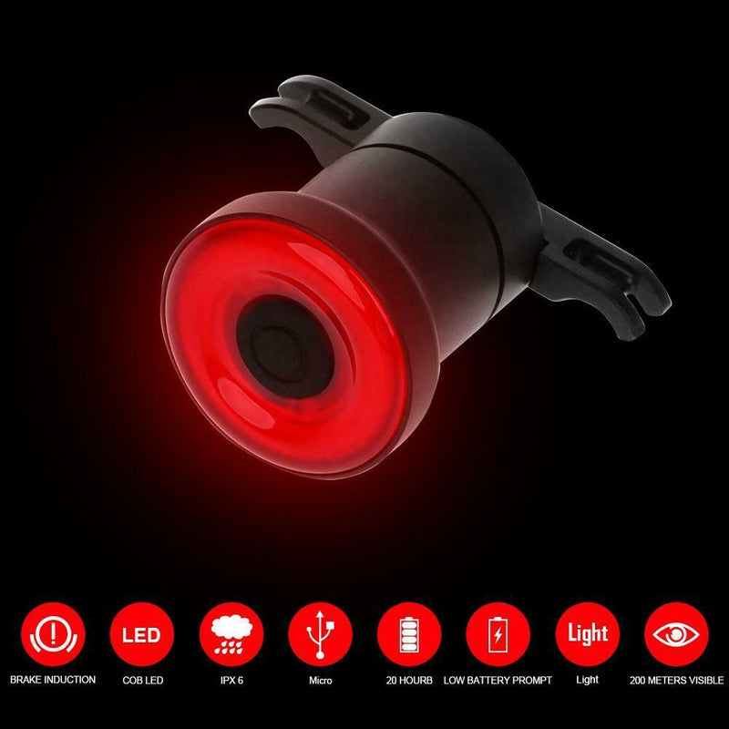 Xlite100Ã‚Â USB Rechargeable Bicycle Smart Brake Sensing Rear Light Taillight