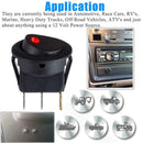 20PCS Led Dot Light 12V Car Auto Boat Round Rocker ON/OFF Toggle SPST Switch New