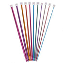 11Pcs/Set Crochet Hooks Needle Set Tunisian Afghan Knitting Tools 10.6" 2-8 FU