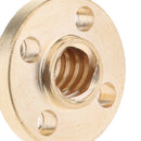 2x Brass T8 Screw Nut Trapezoidal For 8mm T8 Lead Threaded Rod Linear Rail