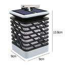 Waterproof LED Solar Lamp Flickering Smokeless Flameless Candle Flame Lamp
