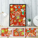 5D DIY Special Shaped Diamond Painting Christmas House Embroidery Craft Kit