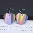 Fashion Women Sequins Love Heart Dangle Hook Drop Earrings Casual Jewelry