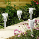 3X Solar Hollowed Butterfly Garden Lamp Yard Lawn Decor Color Change LED Lights