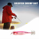 Fishing Hard Lure ABS Pink Goldfish Shrimp Crankbait Outdoor Fishing Tackle