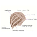 Chemical Fiber Fluffy Lady'S Long Roll Brown Wig Wave Roll Wig Hair Set Hig V9B1