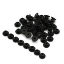 50Pcs/Set Black Silicone Tattoo Needle Rubber Grommets Tattoo Machine NeedleMat3