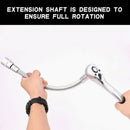 3-Piece Flexible Socket Extension Bar Set 1/2 1/4 3/8 Drive 10 inch 8 inch