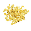 200pcs Heart Shape Glue on Bail Earring Bails For Glass Tile DIY Pendants