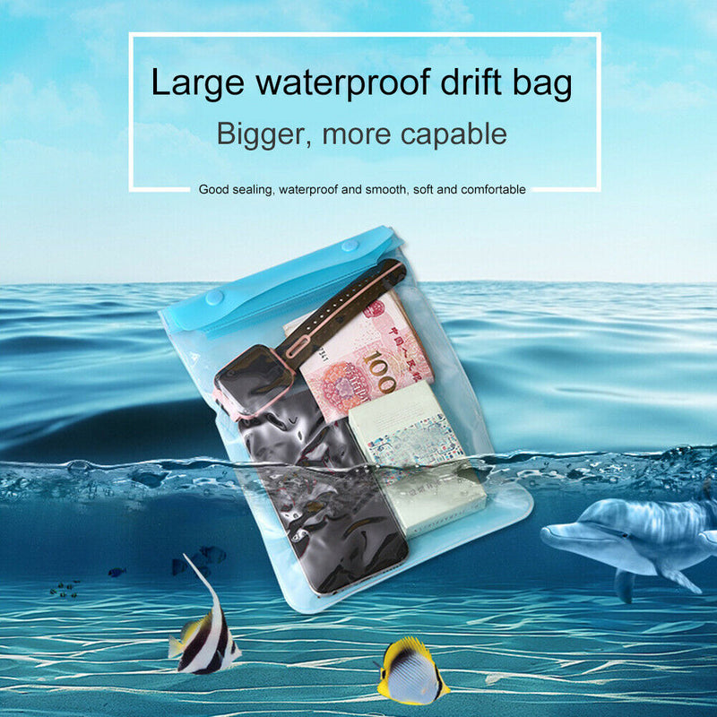 Mobile Phone Pouch Touch Screen Transparent Plastic Cell Phone Case for Swimming