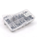 80Pcs Fishing Rod Guide Tip  Set Repair Kit Stainless Steel Frames with Fish Box