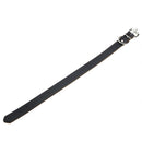 Adjustable Black Leather Collar for Dog - Size L
