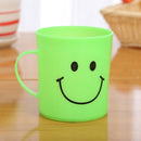 24x Kids Plastic Smiley Face Cups-Handled Mugs Camp/Travel Party Set