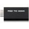 ABS PS2 to HDMI Video Converter Composite AV to HDMI PlayStation 2 HD Adapter