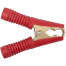 100A Car Battery Test Lead Insulated Crocodile Alligator Clip lamp Red