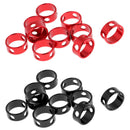 10pcs Camping Tent Rope Cord Guyline Runners Ring Anti Slip Fastener Red