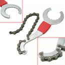 New Bike Bicycle Chain Whip Bottom Bracket Freewheel Wrench Repair Remover Tool