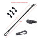 3 Set 15 inch Boat Fishing Rod Tamer Saver Holder Hold Down Elastic Rope Kayak