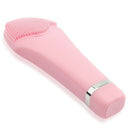 Pink Facial Cleansing Brush Sonic Vibration Face Cleaner Silicone Deep Pore