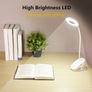 Led Reading Light Clip-On Clamp Bed Table Desk Lamp Contact Sensor Recharge G8G3