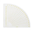 Fan Shape Foot Seam Ruler Quilting Patchwork Scrapbook DIY Sewing Tools