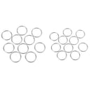 20pcs 2.5cm 3cm Mental Silvery O Ring Buckle for Strap Bags Keychian Decor