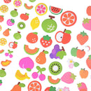 5 Sheets Cute Cartoon Fruits Scrapbooking Bubble Puffy Stickers Reward Kids-O.ES