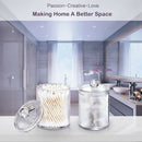 Dispenser Apothecary Jars Bathroom Holder Storage Canister Clear Plastic Ac