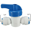 1/4'' Inline Ball Valve Quick Connect Shut Off for RO Water Reverse Osmosis TOCA