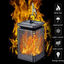 12 LED Flame Solar Torch Light Flickering Dancing Garden New Lamp Path Lant O6B8