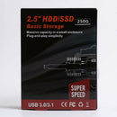 250G External 2.5" USB 3.0 Hard Disk Drive HDD SATA For Notebook Laptop Red